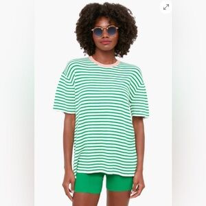 THE UPSIDE Green Stripe Tropez Lyla Knit Tee Size XS/ Size 4 Oversized